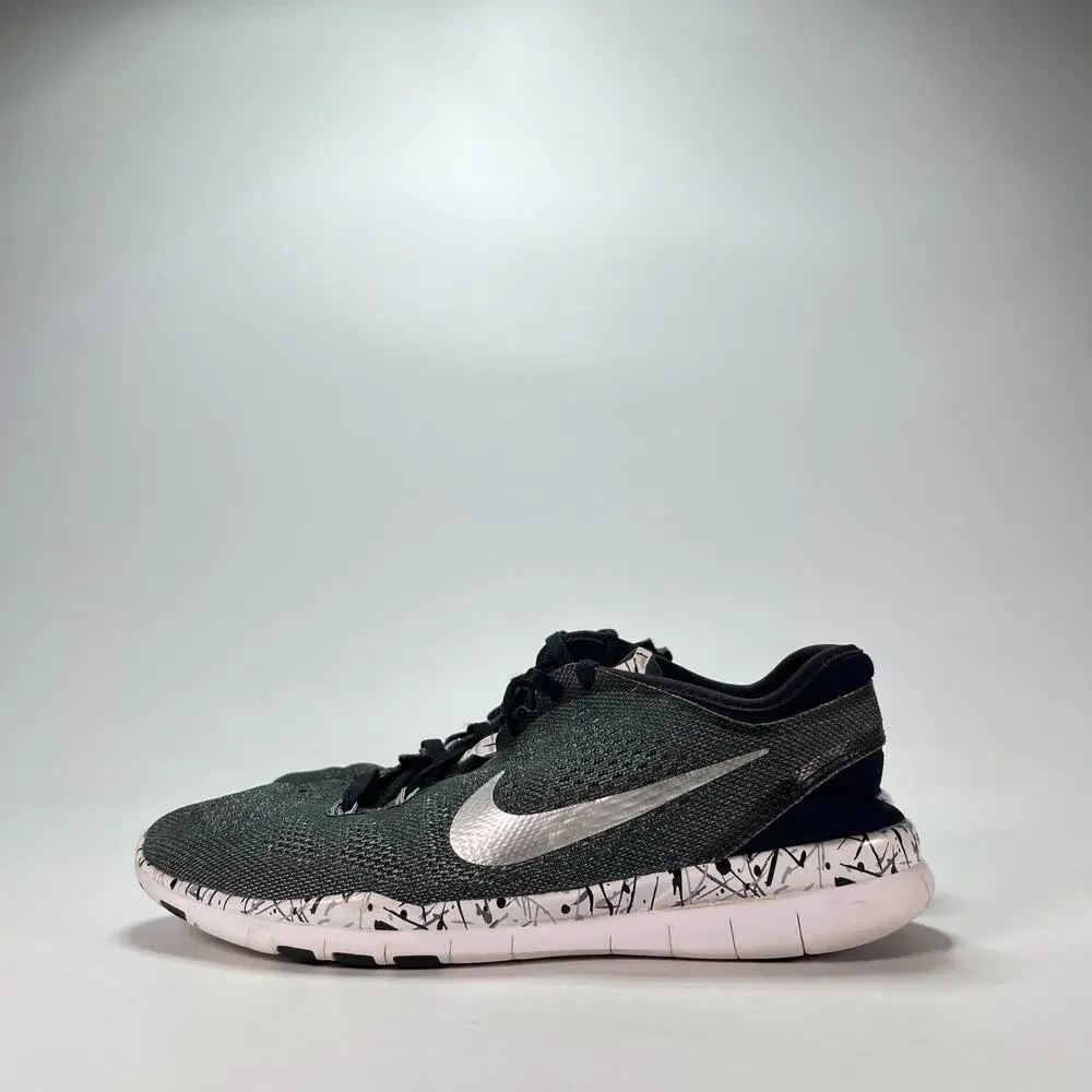 Nike Free 5.0 TR Fit 5 Black White Training Sneakers 704695-019 Women's Size 7.5
